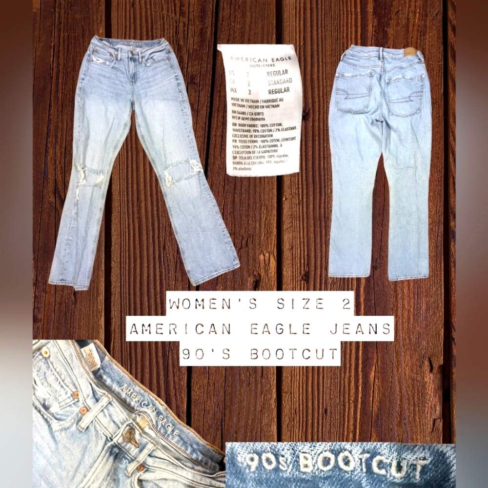 Women's Size 2 American Eagle 90's Bootcut Jeans